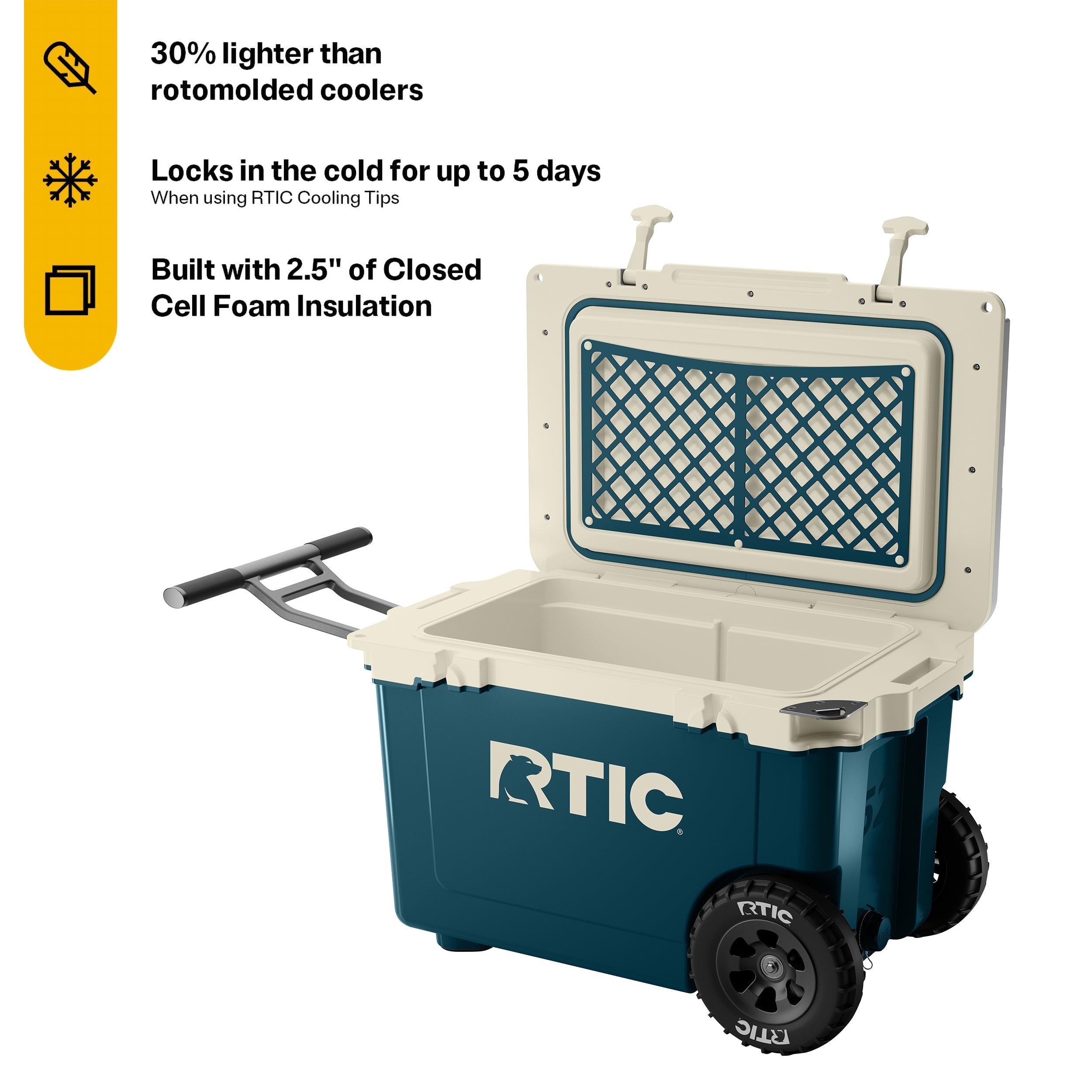 52 QT Ultra-Light Wheeled Cooler